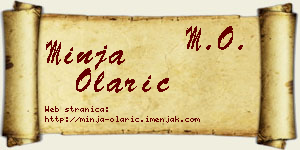 Minja Olarić vizit kartica